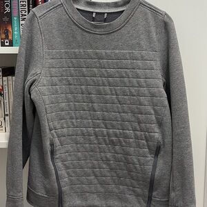 Lululemon Athletica Gray Quilted Sweatshirt